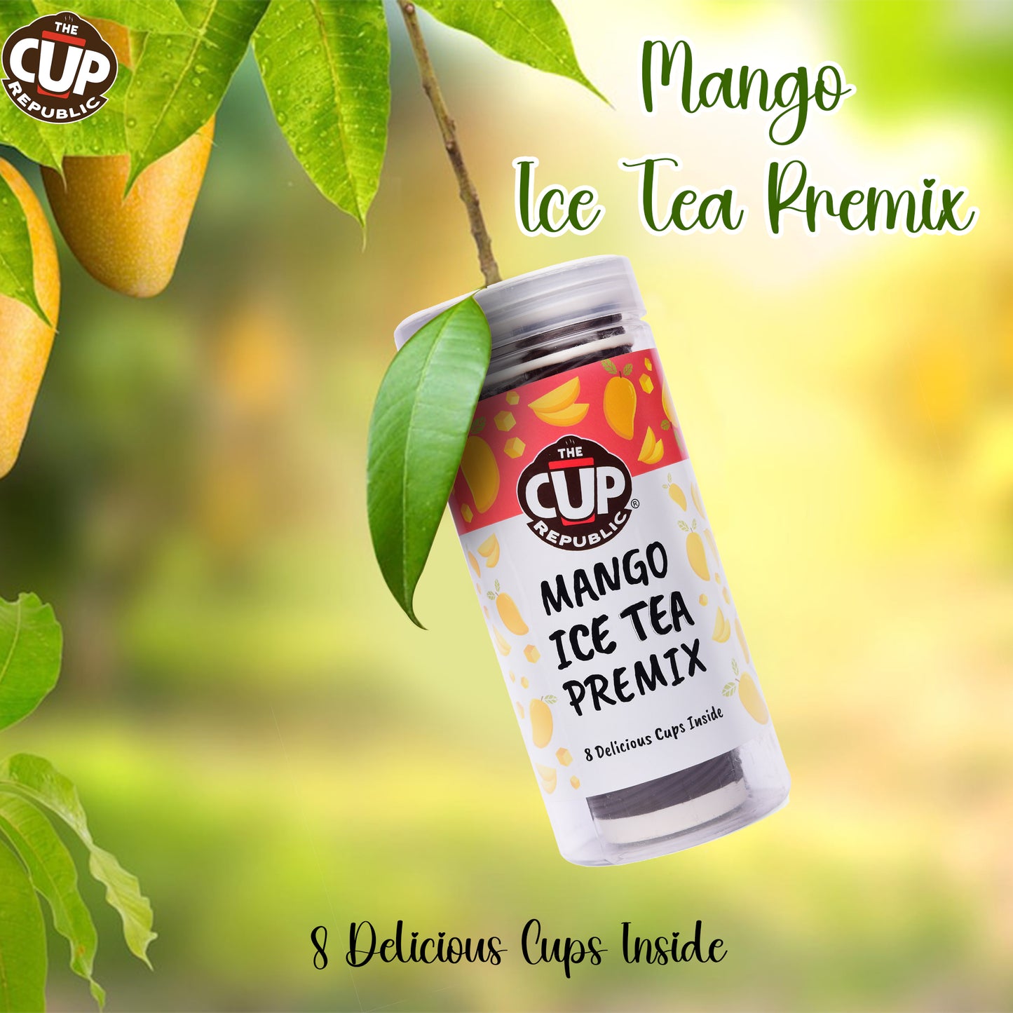 Instant Mango Ice Tea Cup