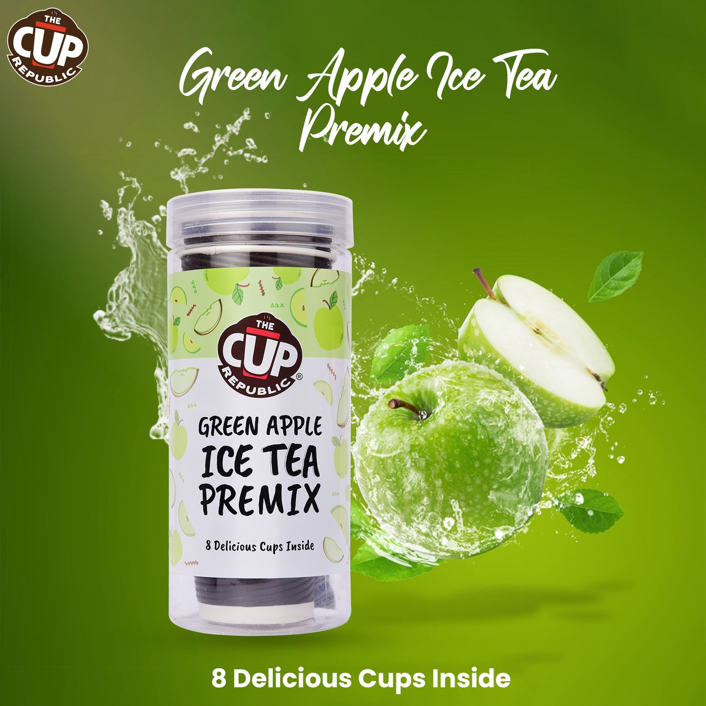 Instant Green Apple Iced Tea Cup